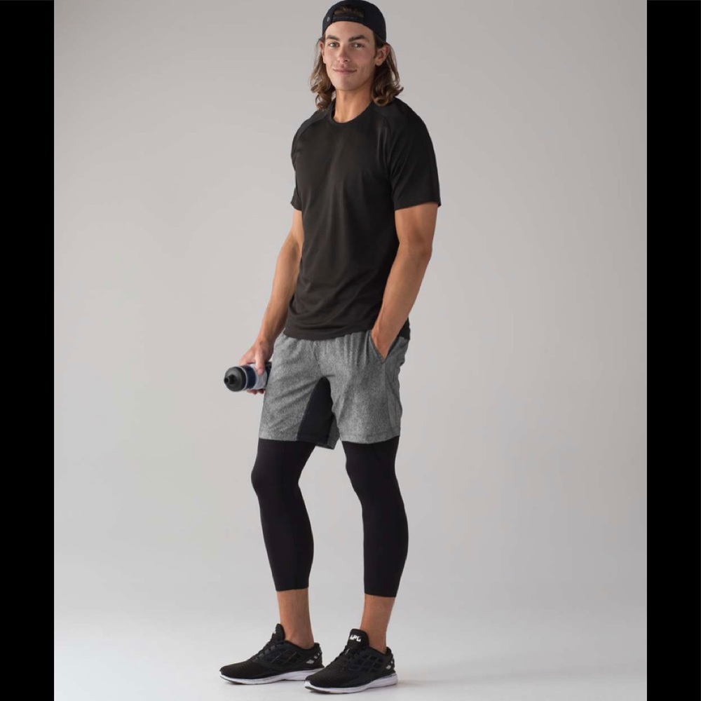 Mint Lululemon T.H.E Short Linerless 7” Carbon Mist Alpine Sz XXL Worn 1x